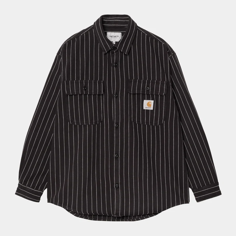 Carhartt WIP Herren Hendry Hemdjacke | Schwarz