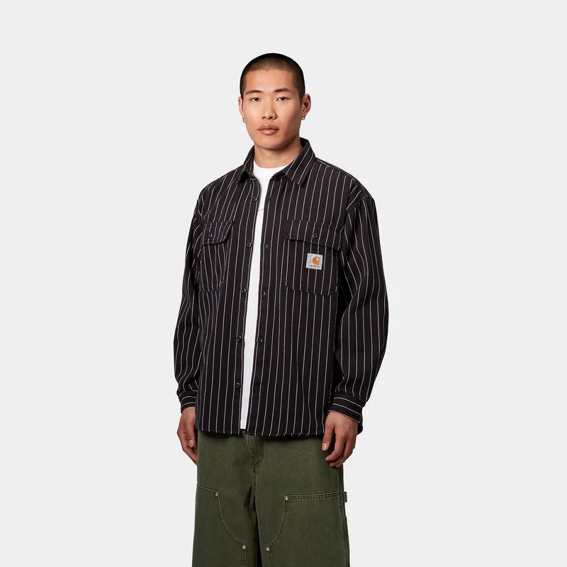 Carhartt WIP Herren Hendry Hemdjacke | Schwarz