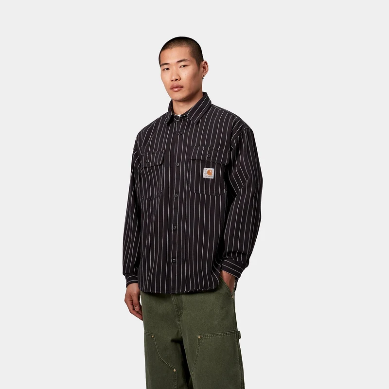 Carhartt WIP Herren Hendry Hemdjacke | Schwarz
