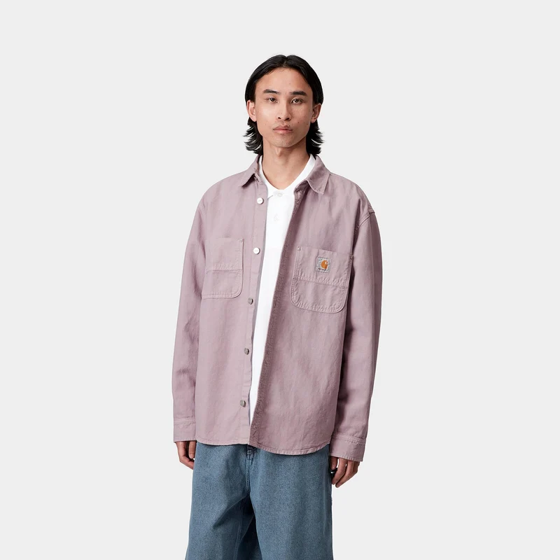 Carhartt WIP Herren Walter Hemdjacke | Rosa Nebel