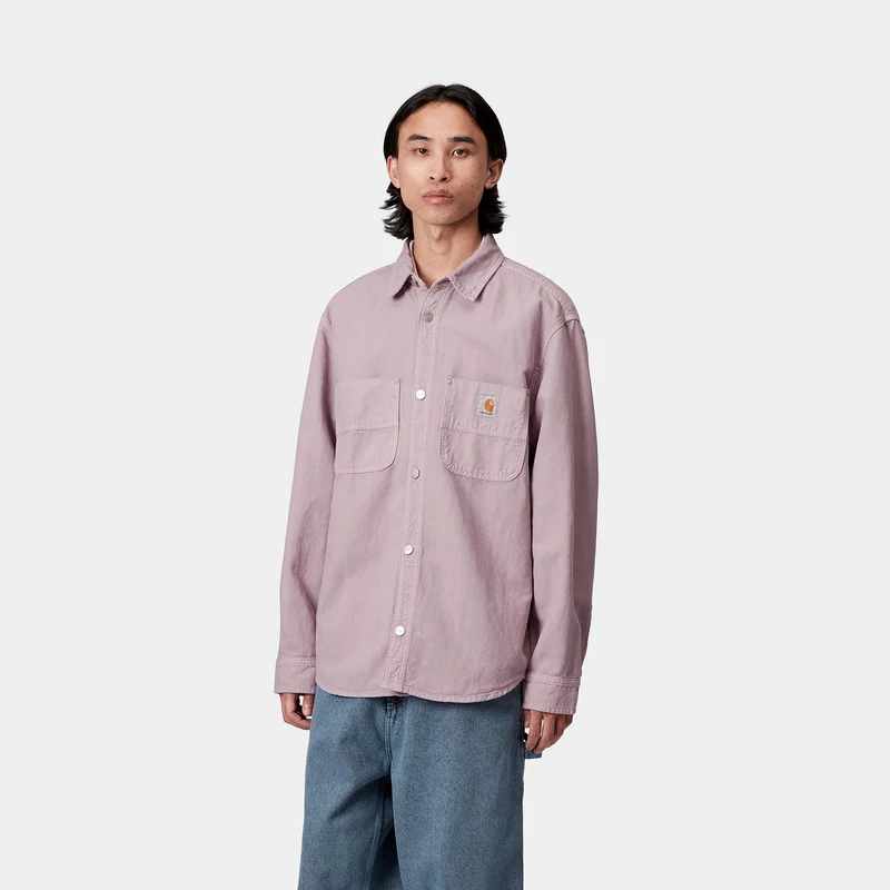 Carhartt WIP Herren Walter Hemdjacke | Rosa Nebel