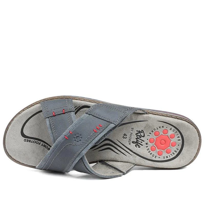 Relife Wide Fit Slip On Sandals - RELIF43011 / 328 926 - Navy