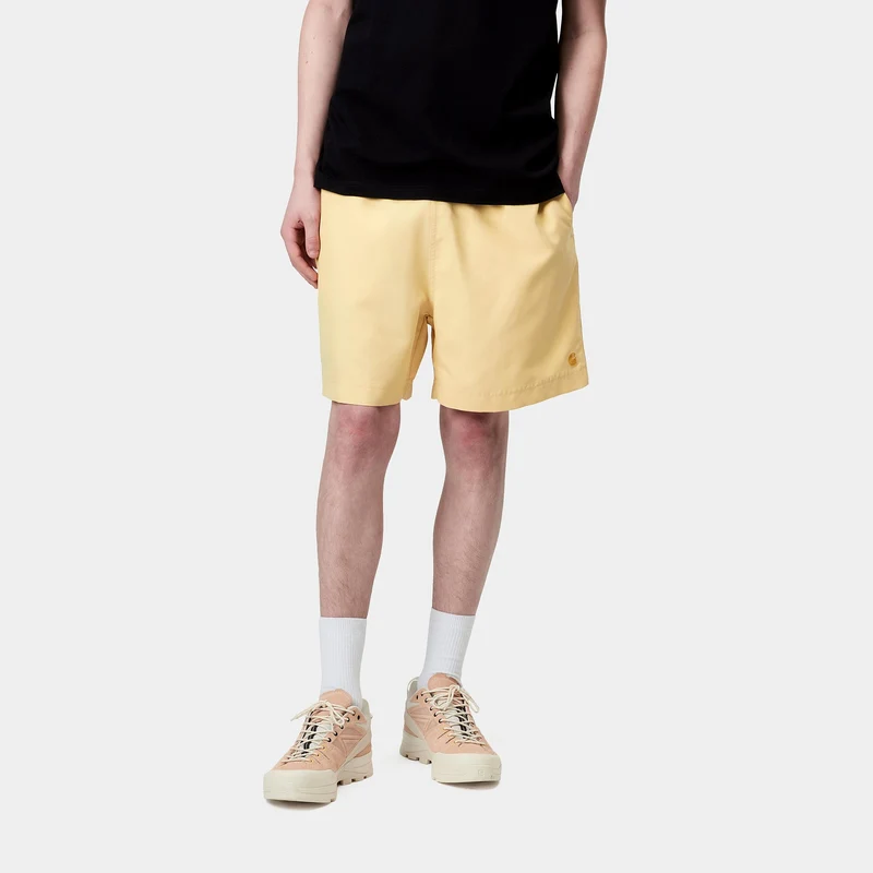 Carhartt WIP Herren Chase Badeshorts | Luftgelb