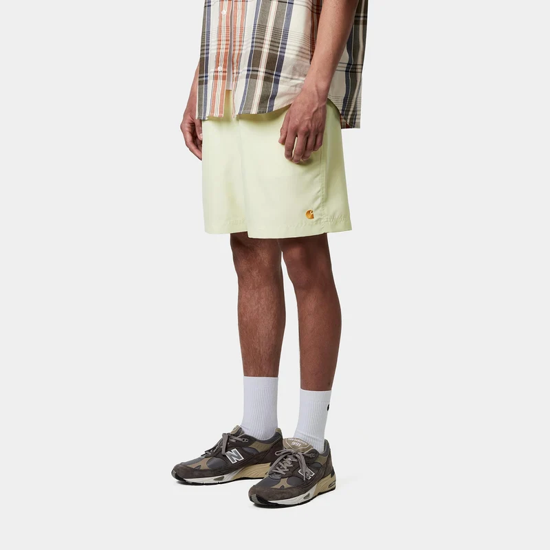 Carhartt WIP Herren Chase Badeshorts | Luftgrün
