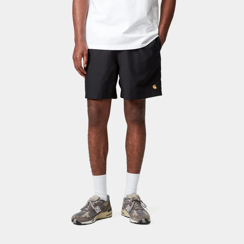 Carhartt WIP Herren Chase Badeshorts | Schwarz