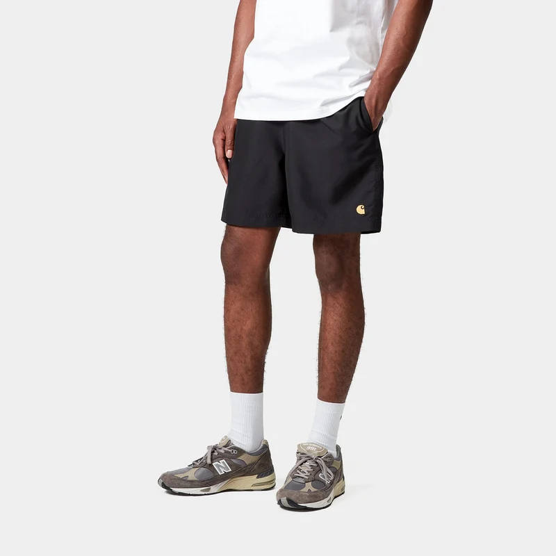 Carhartt WIP Herren Chase Badeshorts | Schwarz