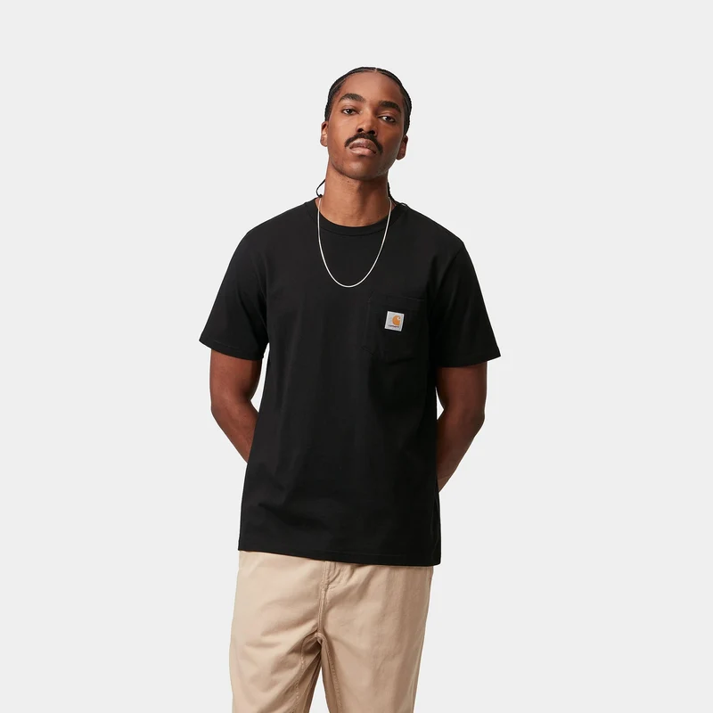 Carhartt WIP Herren Pocket T-Shirt | Schwarz