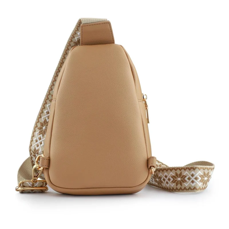 Zip-Up Mini Sling Bag - PRETT41013 / 326 884 - Beige