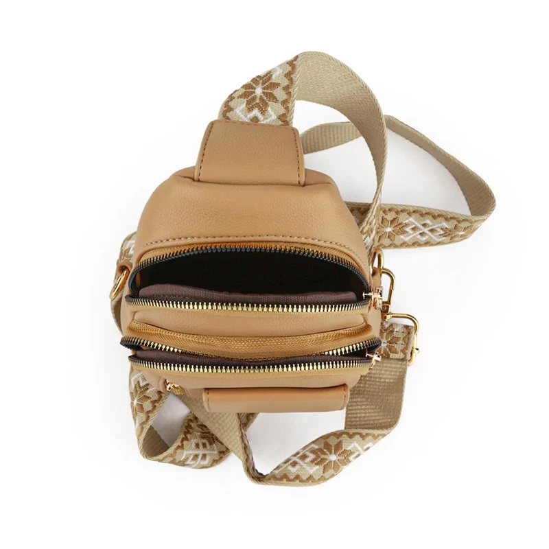Zip-Up Mini Sling Bag - PRETT41013 / 326 884 - Beige