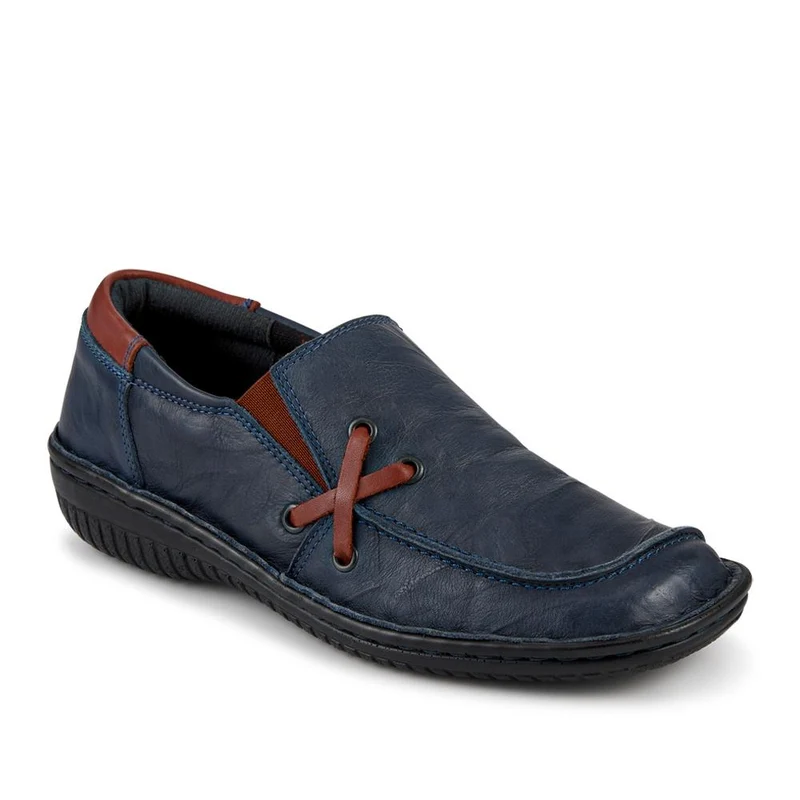 Loretta Leather Handmade Slip-On Loafers - HAK42014 / 328 517