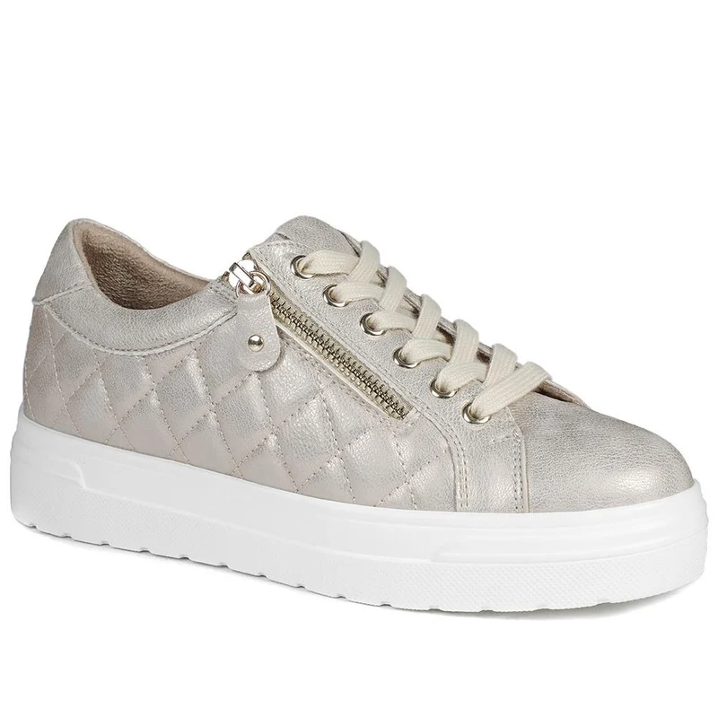 Bellissimo Wide Fit Zipped Trainers - BELWBINS43019 / 328 918