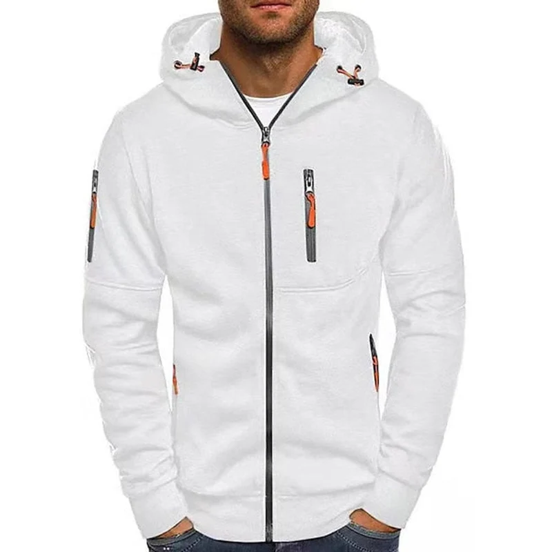 Florian | Herren Kapuzen-Sweatshirt Reißverschluss Fleece Mens Knit Sweater