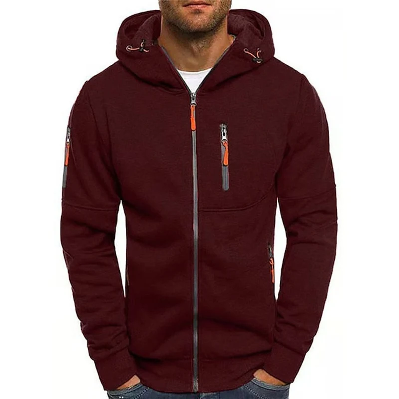 Florian | Herren Kapuzen-Sweatshirt Reißverschluss Fleece Mens Knit Sweater