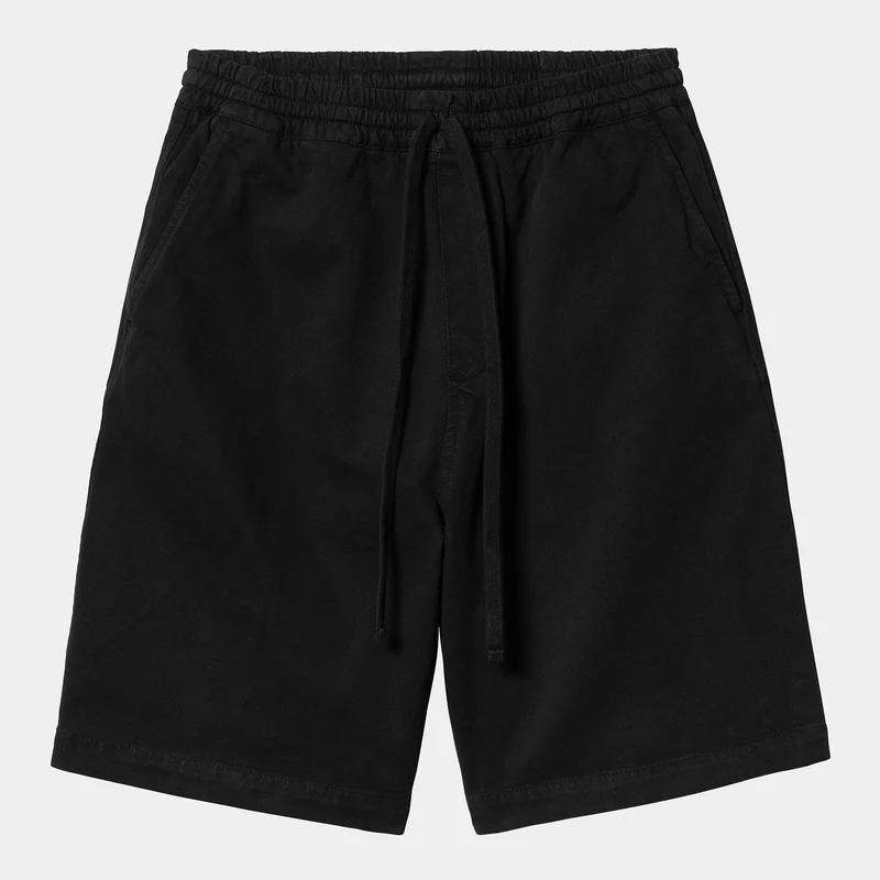 Carhartt WIP Herren Floyde Short | Schwarzes Stückgefärbt