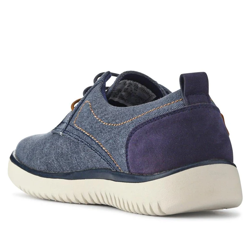 Wide-Fit Fabric Lace-Up Shoes - XINGH41004 / 327 184 - Navy