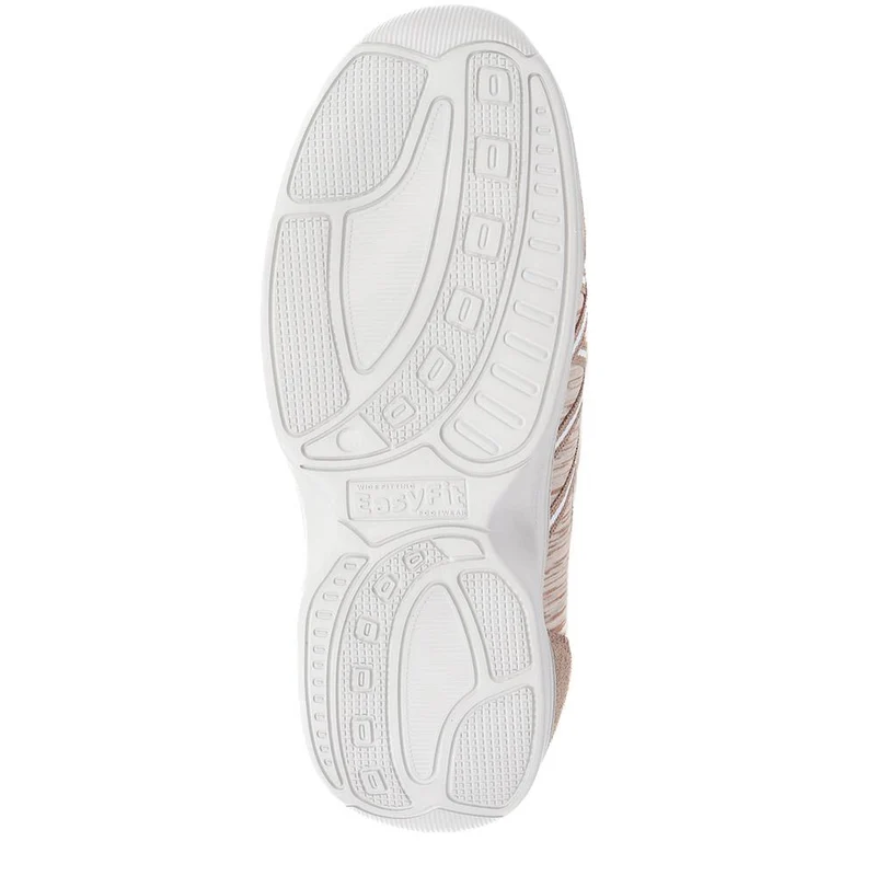 Extra Wide Bungee Lace Trainers - BIYANKA / 325 098 - Taupe Multi