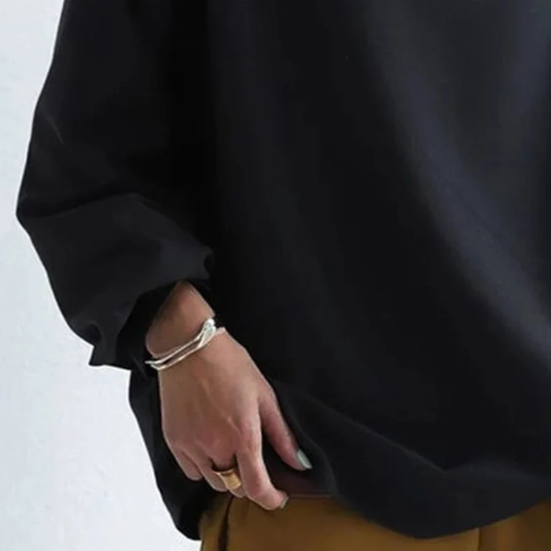 Mia | Damen Oversized Stehkragen Knit Sweater Weicher Strickpullover