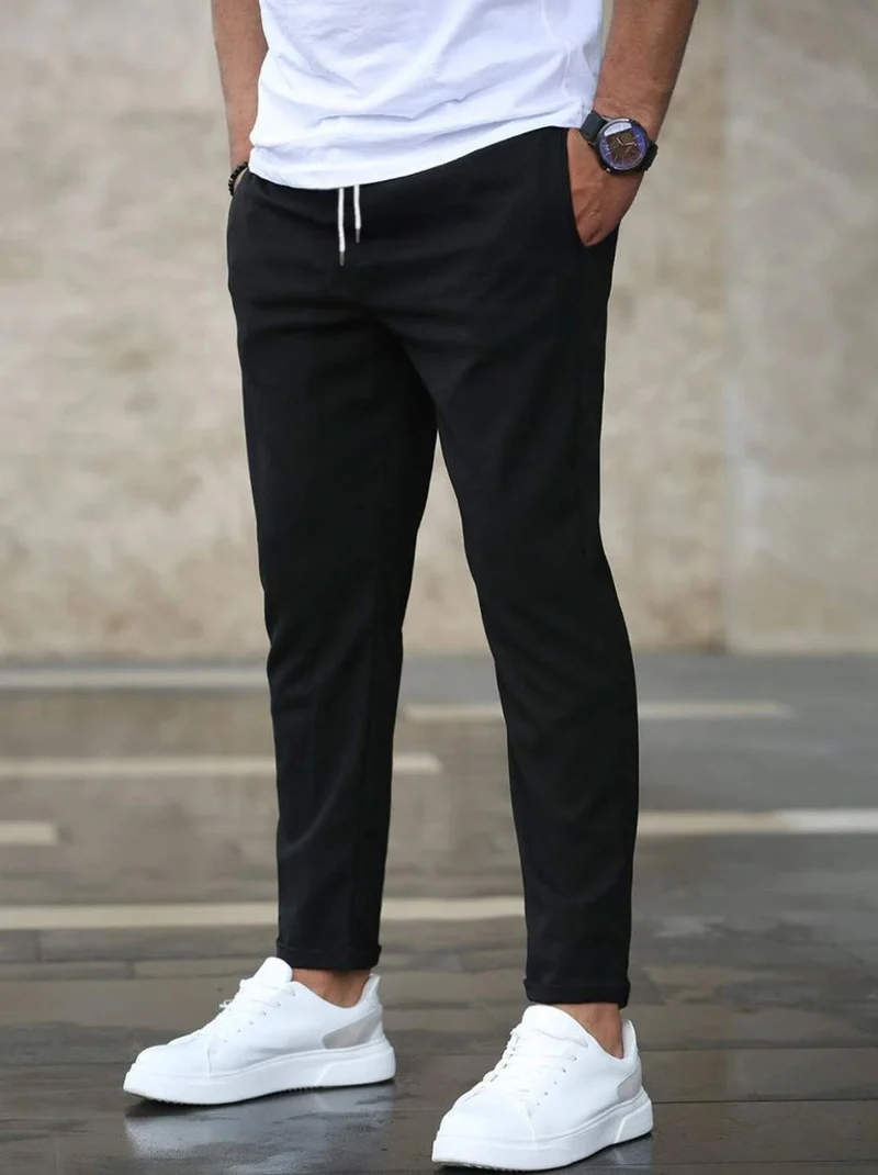 Julian | Herren Slim-Fit Jogger-Chino Hose mit Kordelzug