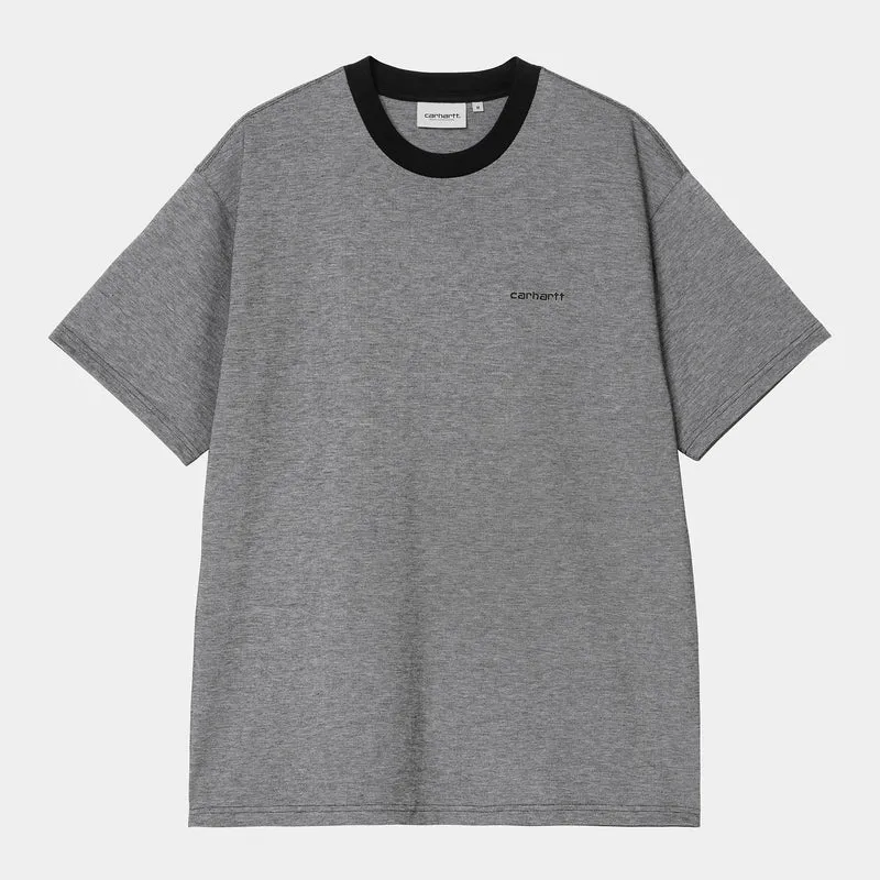 Carhartt WIP Herren Piqué T-Shirt | Schwarz