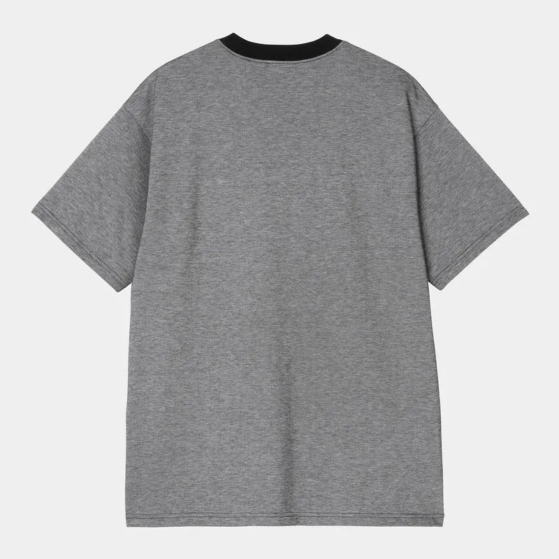 Carhartt WIP Herren Piqué T-Shirt | Schwarz