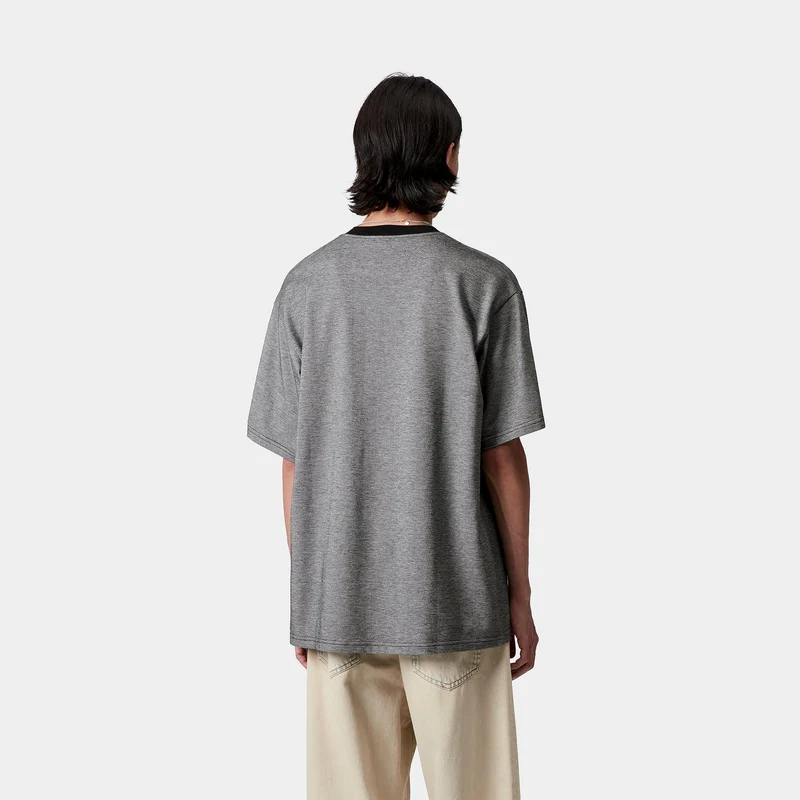 Carhartt WIP Herren Piqué T-Shirt | Schwarz