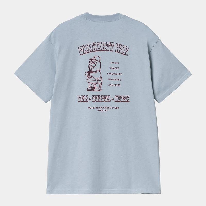 Carhartt WIP Herren Sandwich T-Shirt | Blauer Nebel