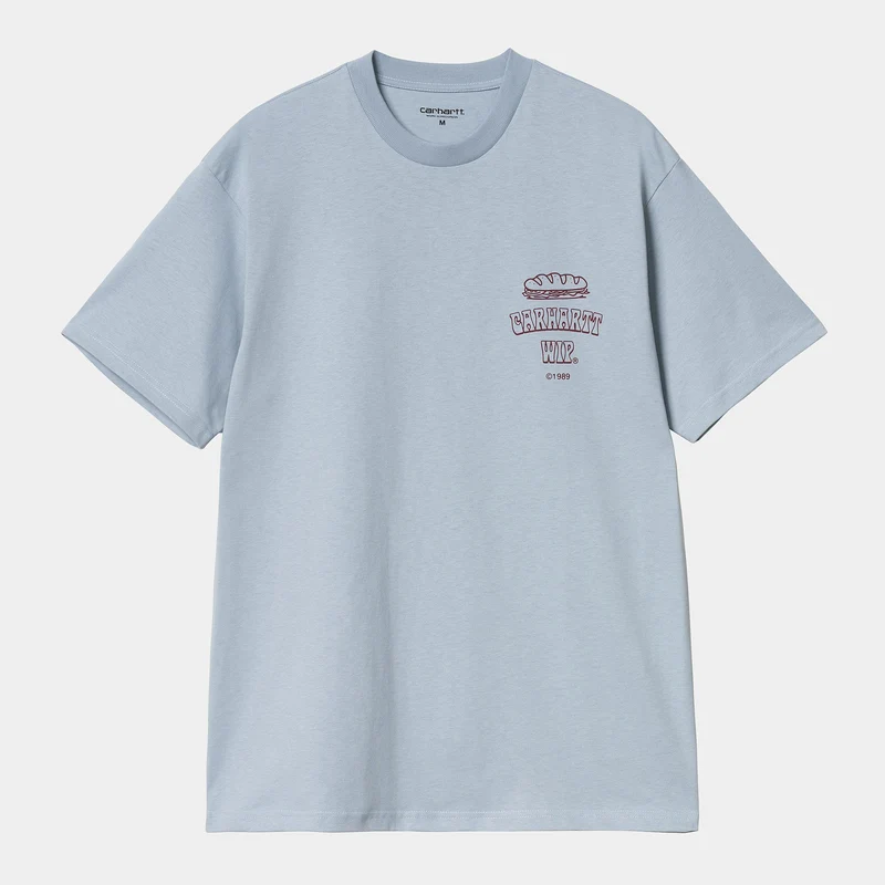 Carhartt WIP Herren Sandwich T-Shirt | Blauer Nebel