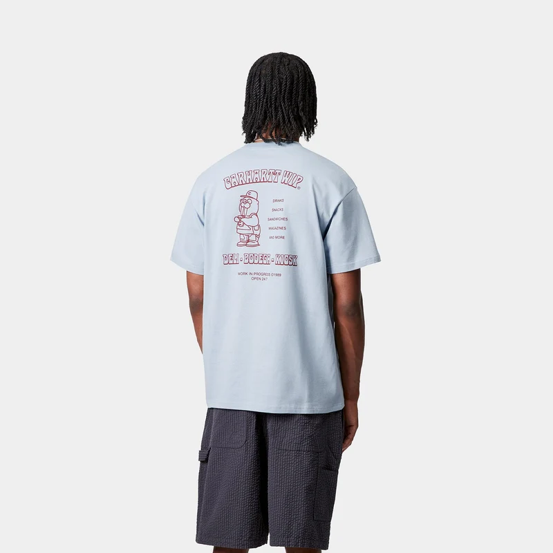 Carhartt WIP Herren Sandwich T-Shirt | Blauer Nebel