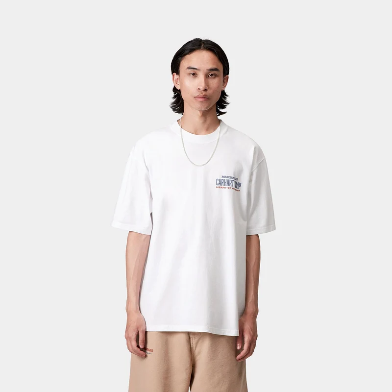 Carhartt WIP Herren Arcan Heavy Stone Wash T-Shirt | Weiß