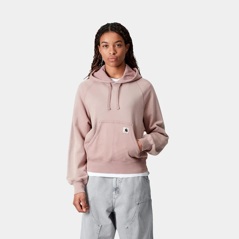 Carhartt WIP Hudson Sweat Hoodie für Damen | Daphne Chalk Wash