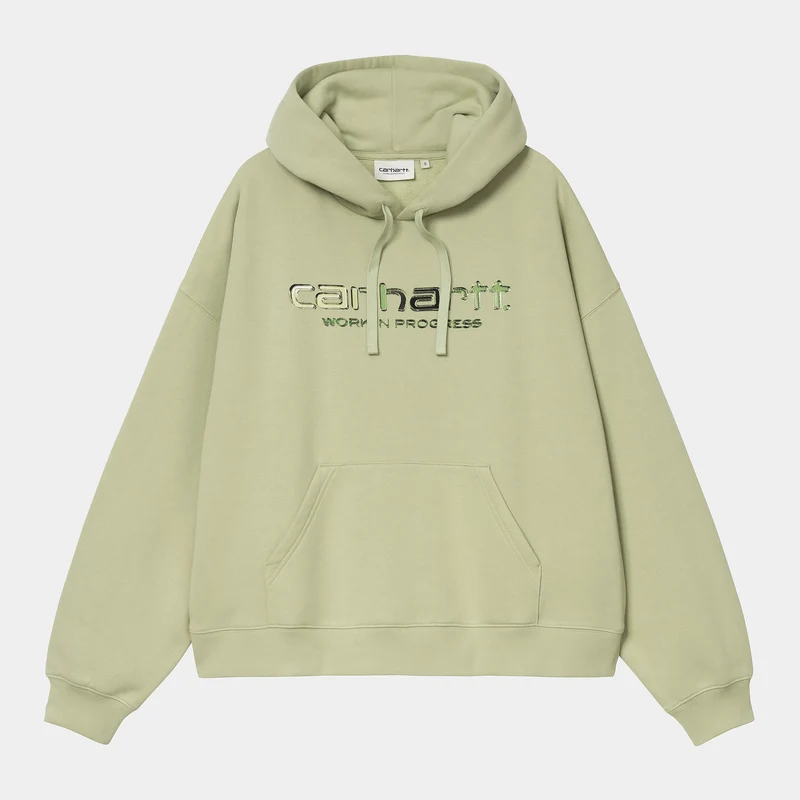 Carhartt WIP Damen Solar Chrome Sweat Hoodie | Blasses Olivgrün