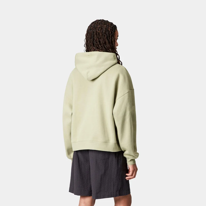 Carhartt WIP Damen Solar Chrome Sweat Hoodie | Blasses Olivgrün