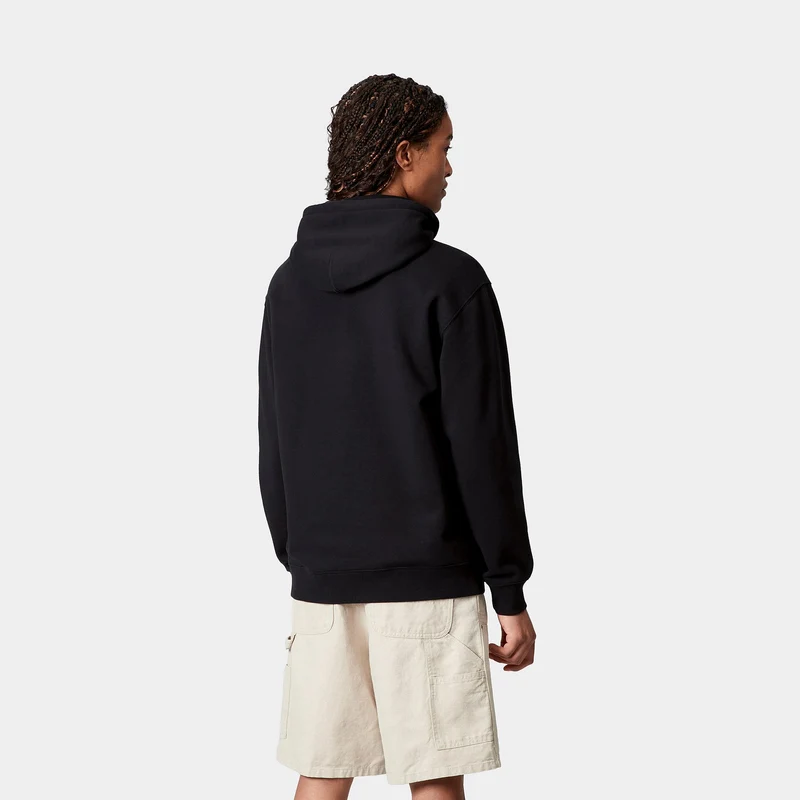 Carhartt WIP Frauen Carhartt Sweat Hoodie | Schwarz / Scharlachrot