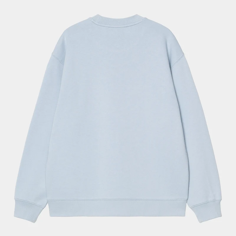 Carhartt WIP Frauen Carhartt Sweatshirt | Blauer Nebel / Blasses Olivgrün