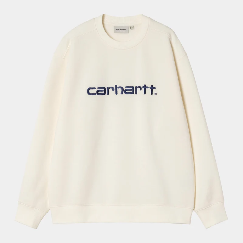 Carhartt WIP Frauen Carhartt Sweatshirt | Wachs / Wolfsbane