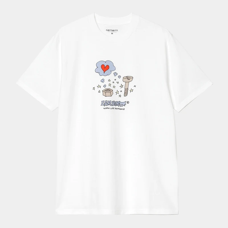 Carhartt WIP Herren Work Life Romance T-Shirt | Weiß