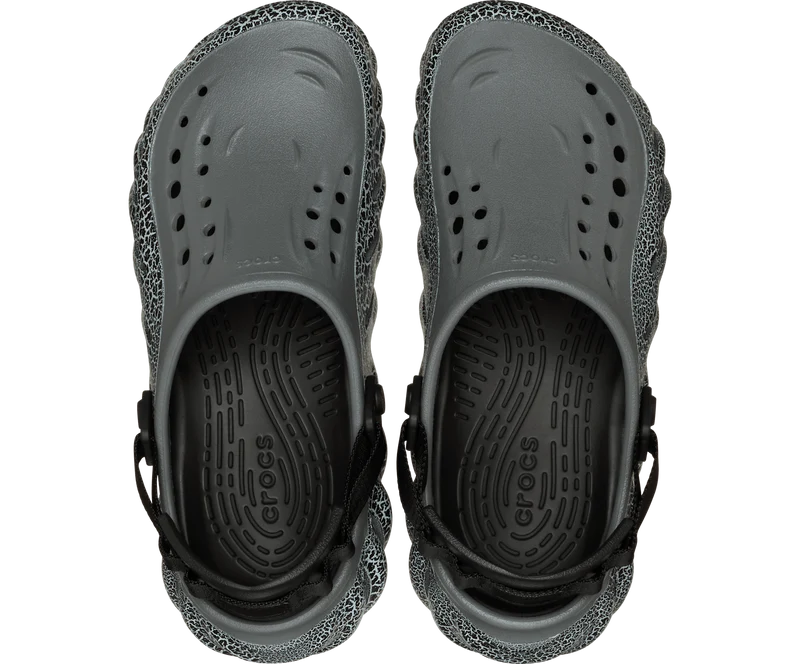 CROCS Unisex Echo Crackle Clog | Schiefergrau
