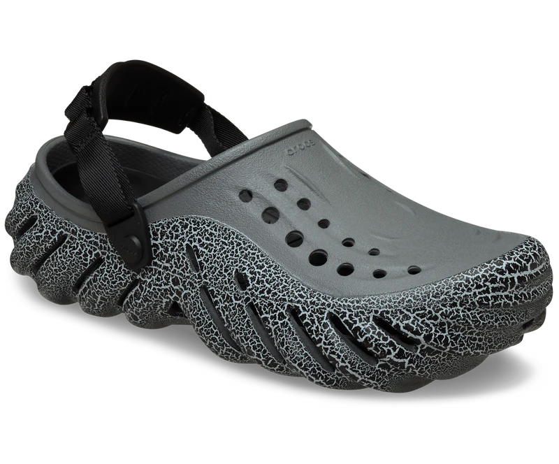 CROCS Unisex Echo Crackle Clog | Schiefergrau