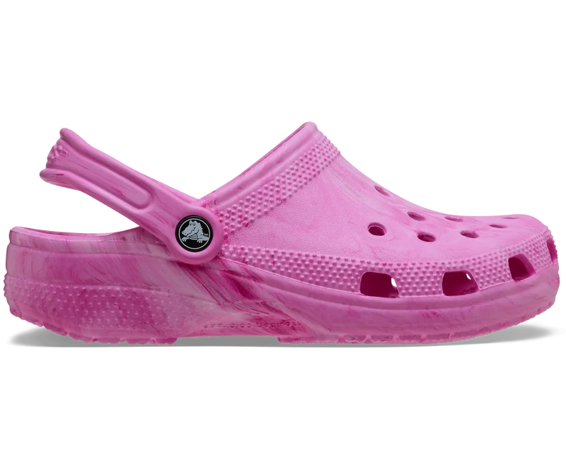 CROCS Unisex Klassischer Aquarell Marmorierter Clog | Rosa Wirbel