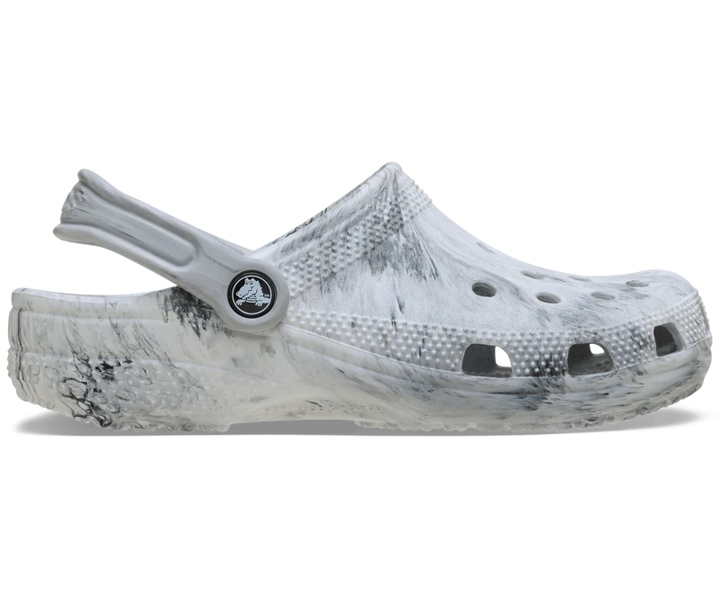 CROCS Unisex Klassischer Aquarell Marmorierter Clog | Grauer Wirbel