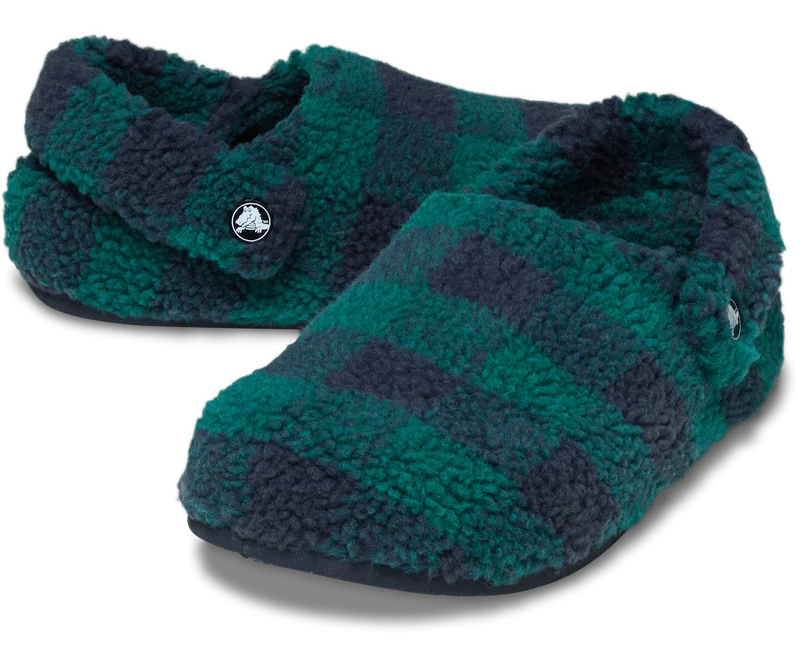 CROCS Unisex Klassischer Buffalo Check Cozzzy Slipper | Hosta