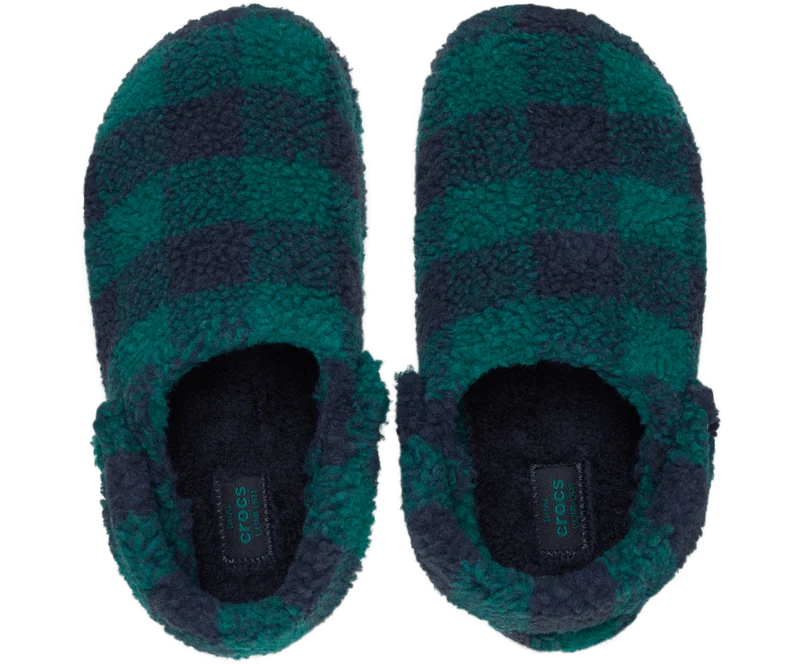 CROCS Unisex Klassischer Buffalo Check Cozzzy Slipper | Hosta