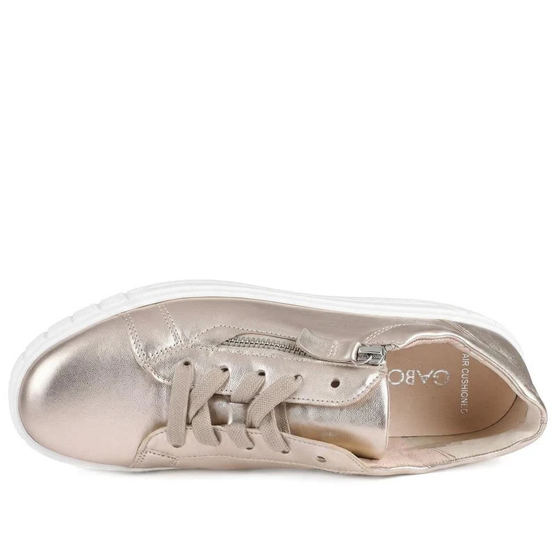 Gabor Zip & Lace Platform Trainers - GABC43508 / 330 406 - Gold