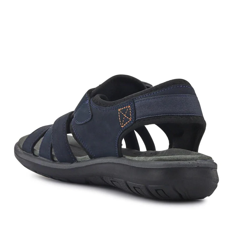 Leather Touch-Fasten Sandals - DDIN41010 / 327 397 - Navy
