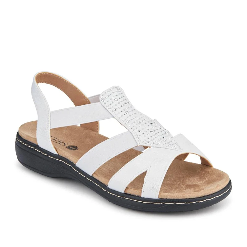Wide Fit Elasticated Sandals - SANYI41008 / 327 449