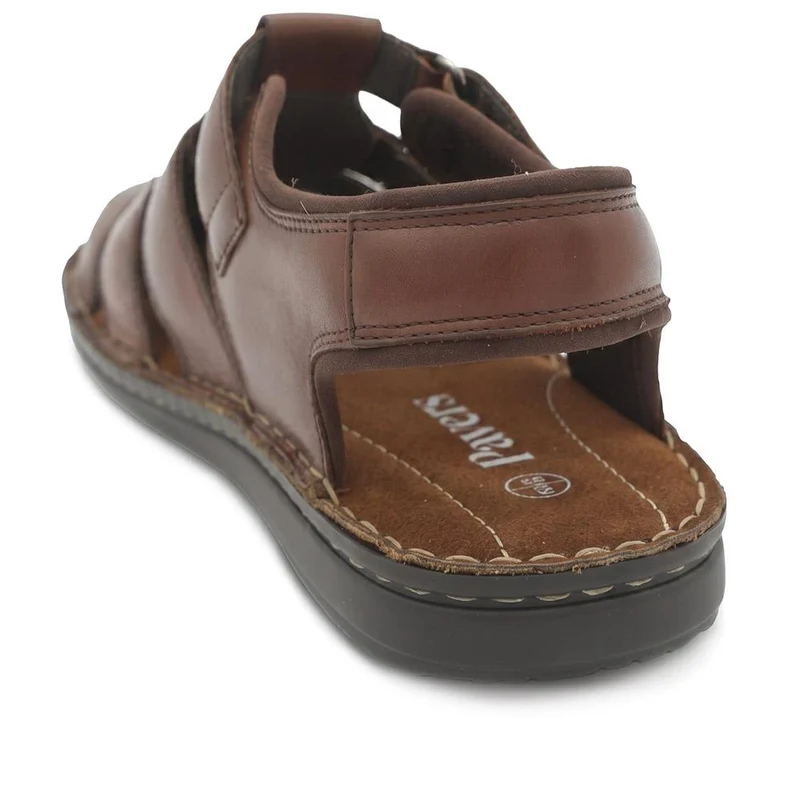 Leather Adjustable Fasten Fisherman Sandals - FBFOO43000 / 329 500 - Brown