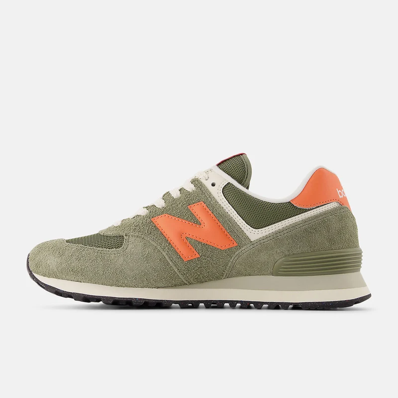 New Balance Herren 574 Fashion Trainers | Dunkles Olivin / Flare