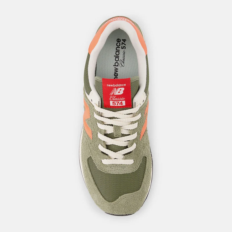New Balance Herren 574 Fashion Trainers | Dunkles Olivin / Flare