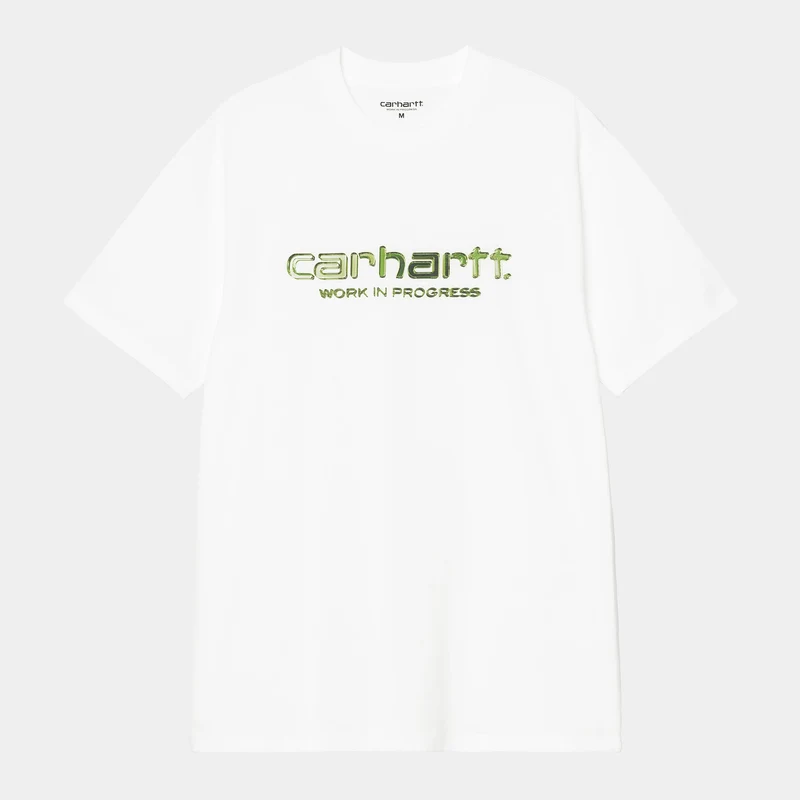 Carhartt WIP Herren Solar Chrome Script T-Shirt | Weiß