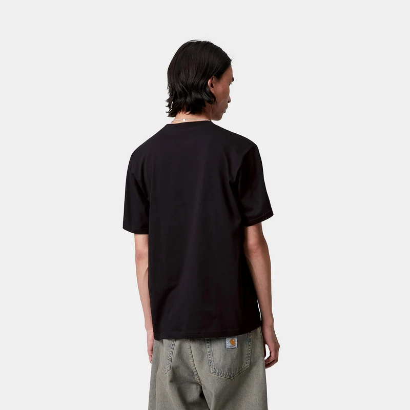 Carhartt WIP Herren Solar Chrome Script T-Shirt | Schwarz